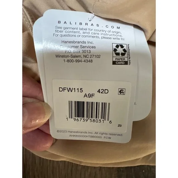 Bali Womens Minimizer Bra 42D Beautifully You Underwire Beige Collection DFW115 - Picture 5 of 9